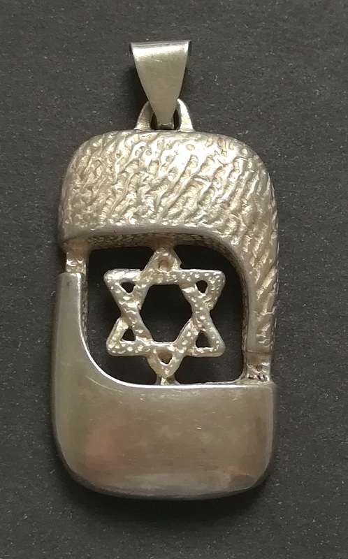 STERLING SILVER *STAR OF DAVID* PENDANT 16X30MM 5.8 GRAMS