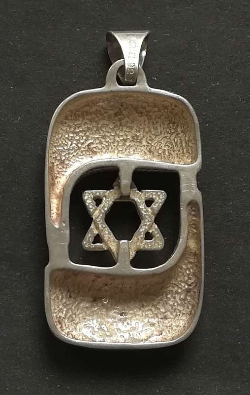 STERLING SILVER *STAR OF DAVID* PENDANT 16X30MM 5.8 GRAMS