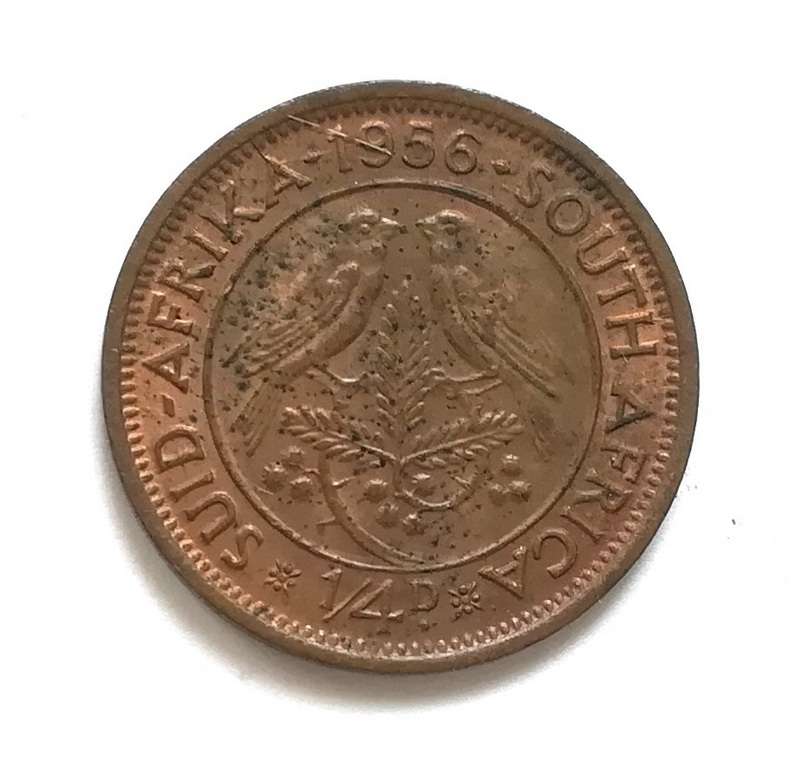 UNION 1956 QUARTER PENNY