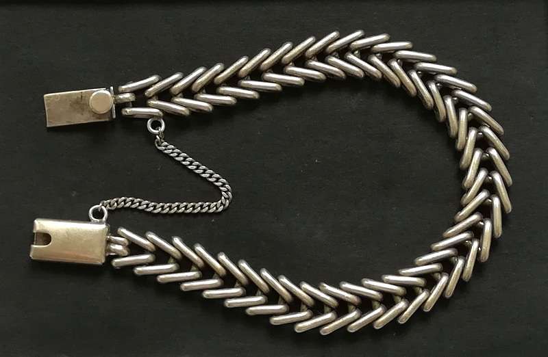 STERLING SILVER MEXICO BRACELET 200MM 26.7 GRAMS