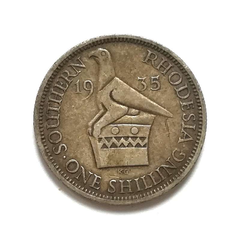 SOUTHERN RHODESIA 1935 SILVER SHILLING