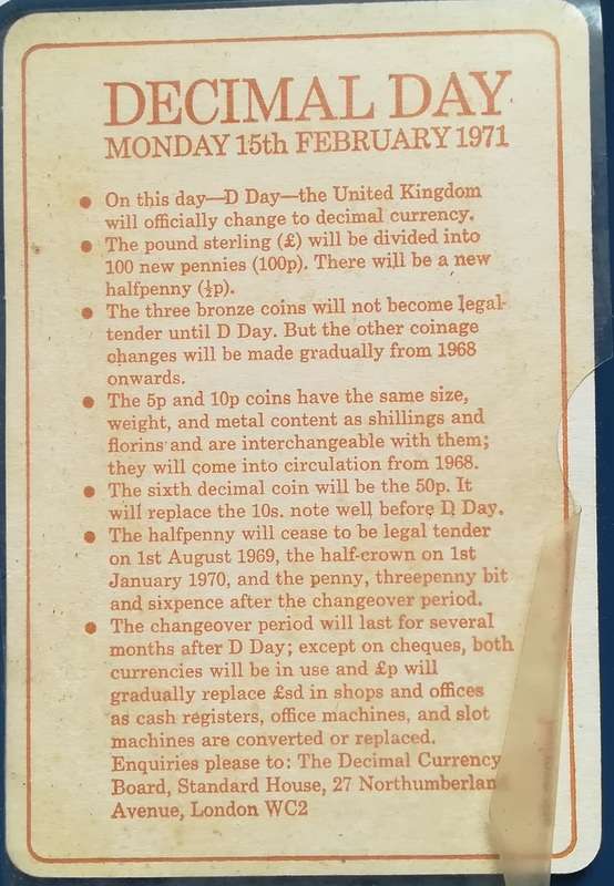 BRITAIN'S FIRST DECIMAL COINS FOLDER