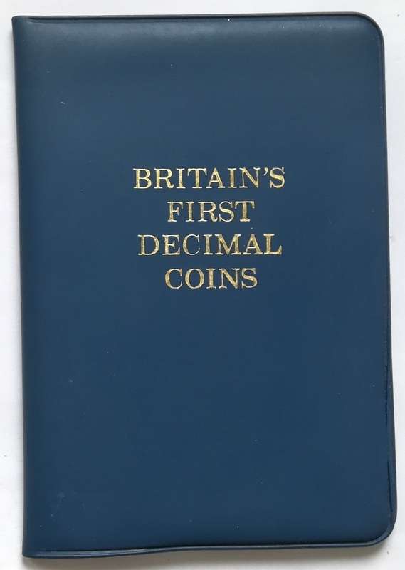BRITAIN'S FIRST DECIMAL COINS FOLDER
