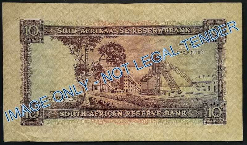 MH DE KOCK 1958 10 POUNDS NOTE D4
