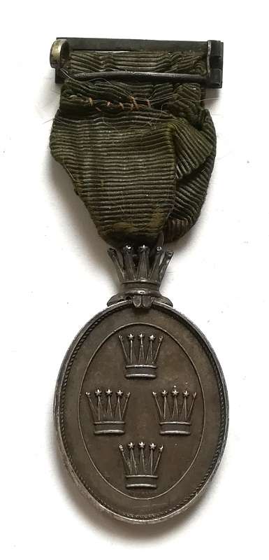 MASONIC FREEMASON 1884 UK LONDON SILVER LODGE MEDAL 24X40MM +-13G