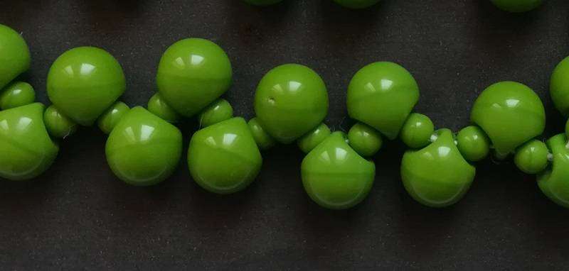 ART DECO/1030'S GLASS BEAD NECKLACE 360MM