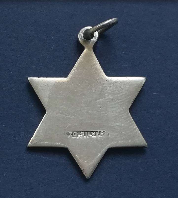 STERLING SILVER STAR OF DAVID PENDANT 24X20MM 3.06 GRAMS
