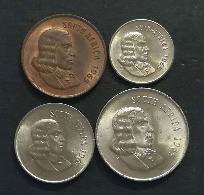 REPUBLIC 1965 2+5+10+20 CENTS PROOF COINS (4 COINS)