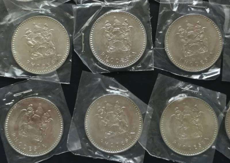 RHODESIA 1977  20 CENTS X 13