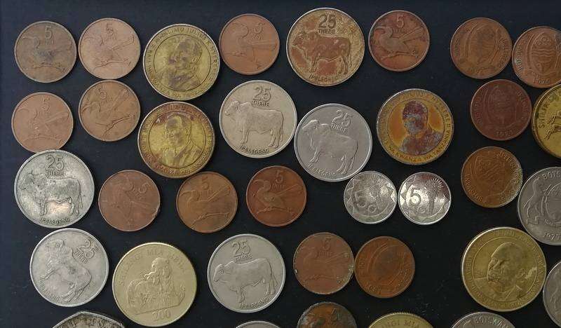 ASSORTED BOTSWANA COINS