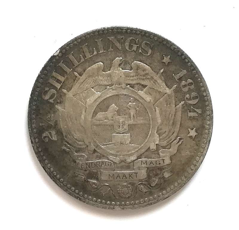 ZAR 1894 2.5 SHILLINGS