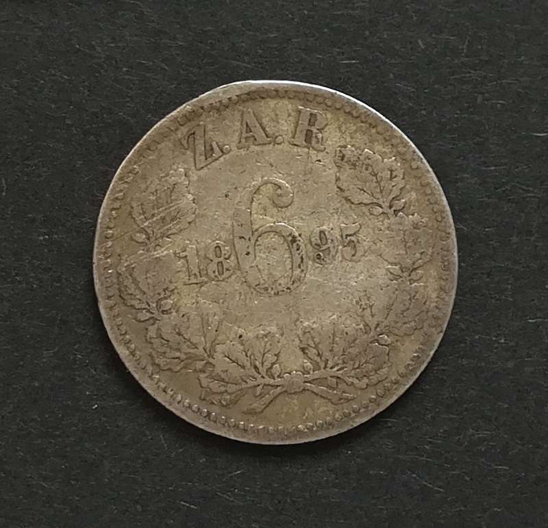 ZAR 1895 6 PENCE