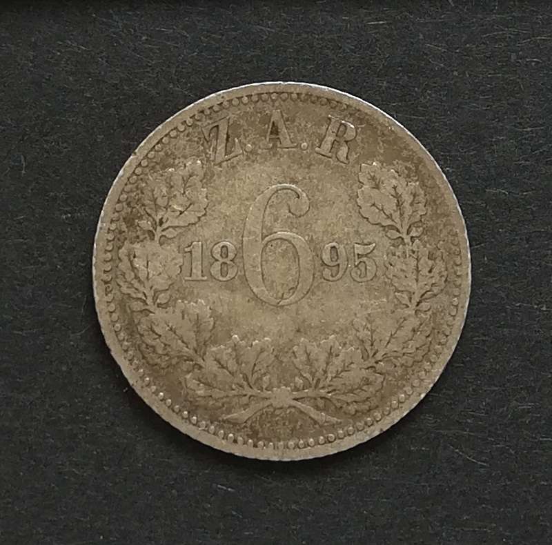 ZAR 1895 6 PENCE