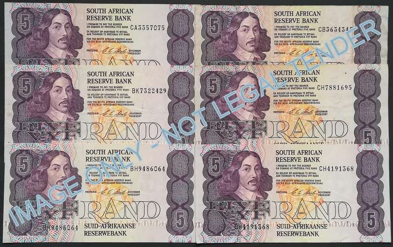 C L STALS 5 RAND 1ST ISSUE  6 NOTES **BID PER NOTE**