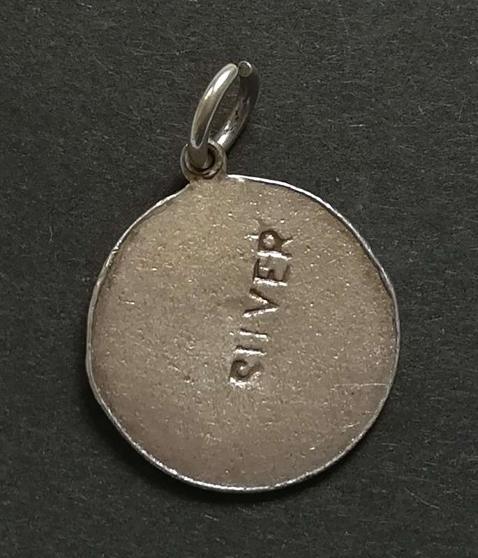 STERLING SILVER 1652-1952 JAN VAN RIEBEECK TERCENTENARY PENDANT 18MM 2.9 GRAMS