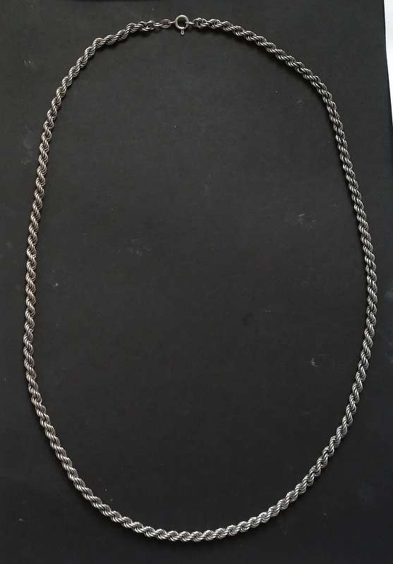 STERLING SILVER ROPE CHAIN 35.1 G 630X4MM
