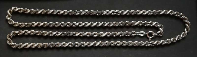 STERLING SILVER ROPE CHAIN 35.1 G 630X4MM