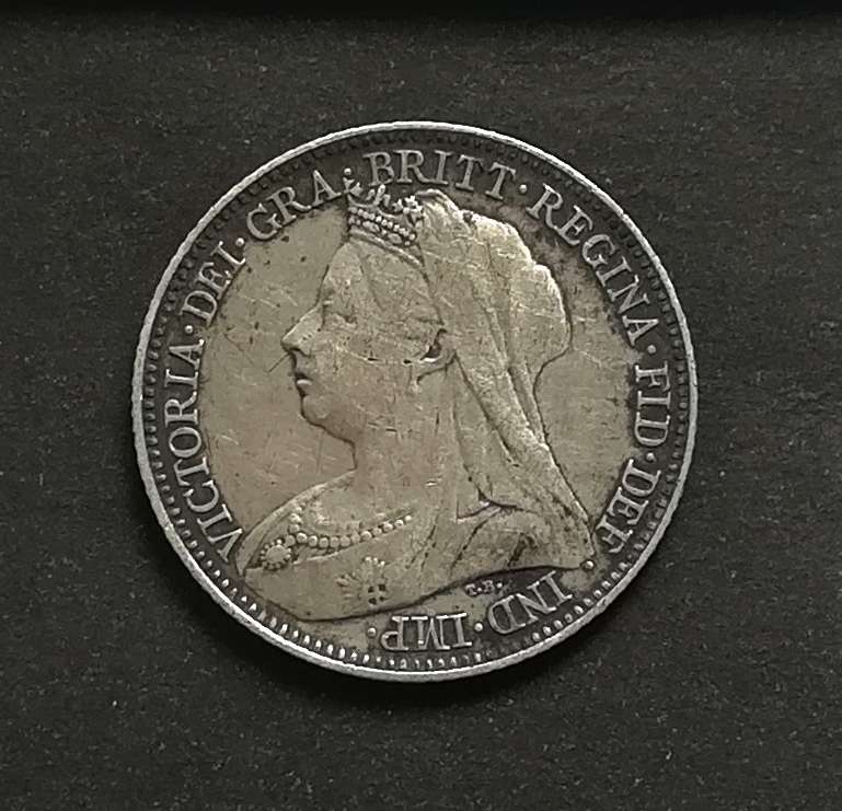 GREAT BRITAIN SILVER 1895 6 PENCE