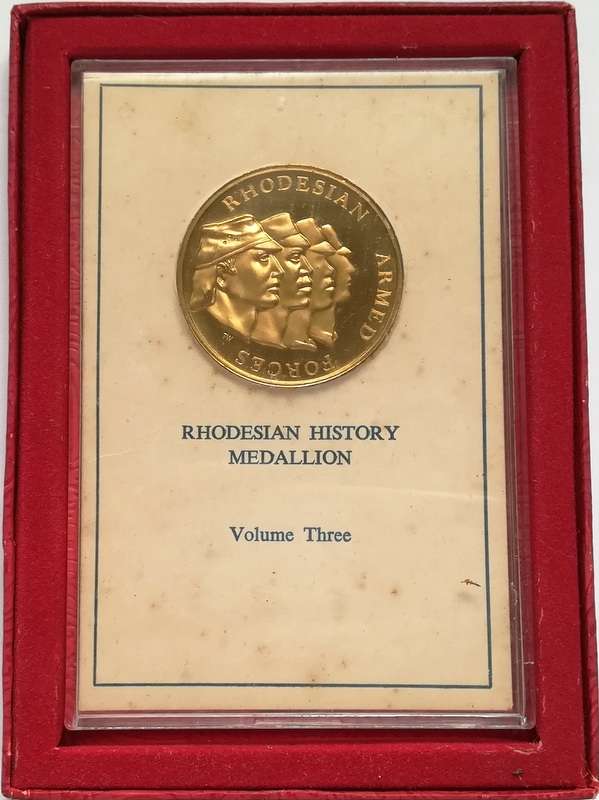 RHODESIAN HISTORY MEDALLION BRONZE VOLUME 3
