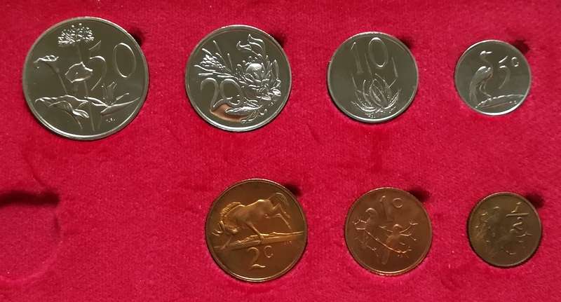 REPUBLIC 1974 S A M PROOF SET *NO 1 RAND* **NO GOLD**