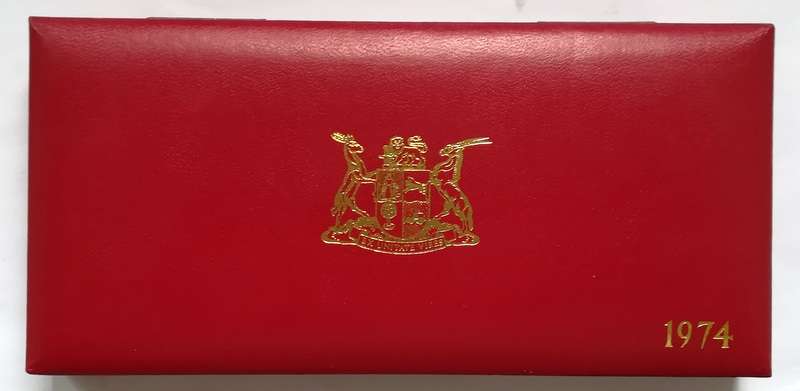 REPUBLIC 1974 S A M PROOF SET *NO 1 RAND* **NO GOLD**