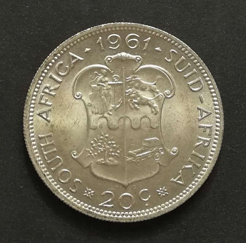 REPUBLIC 1961 20 CENTS *EXCELLENT*