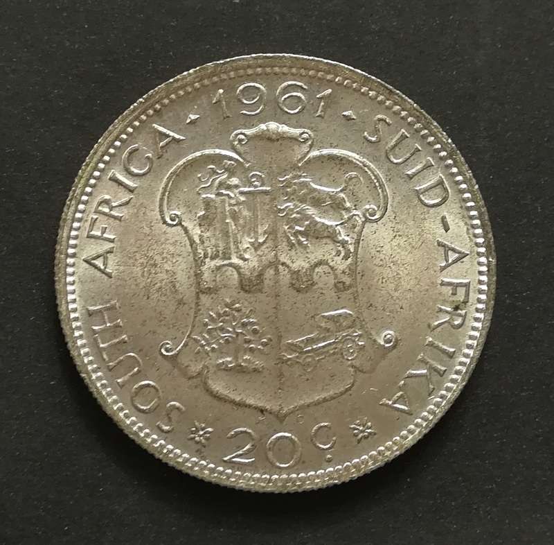 REPUBLIC 1961 20 CENTS *EXCELLENT*