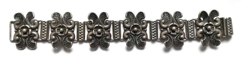 STERLING SILVER BRACELET 180MMX30MM 35 GRAMS