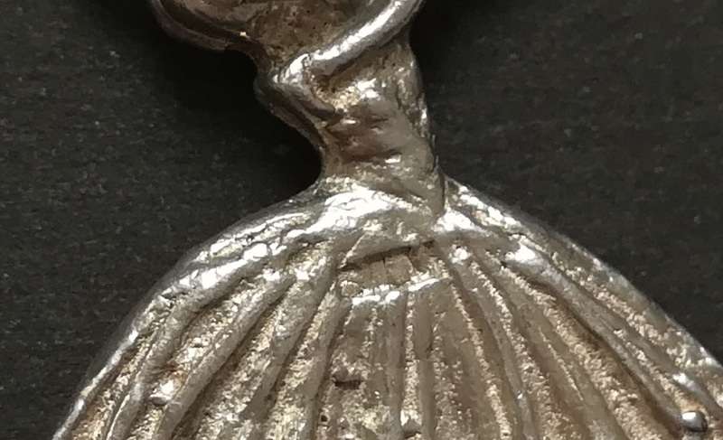 STERLING SILVER CHARM - BALLARINA 20X25MM 3.3 GRAMS