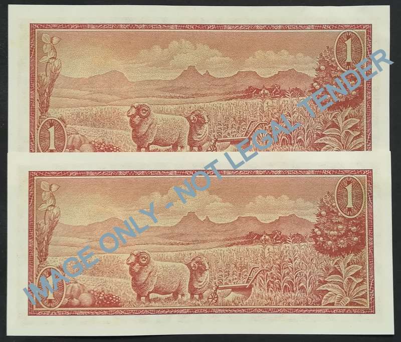 T W DE JONGH 1 RAND 3RD ISSUE 2 NOTES SEQUENCE *EF*