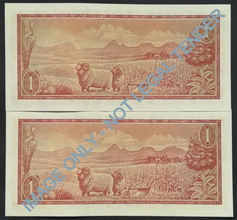 T W DE JONGH 1 RAND 3RD ISSUE 2 NOTES SEQUENCE *EF*