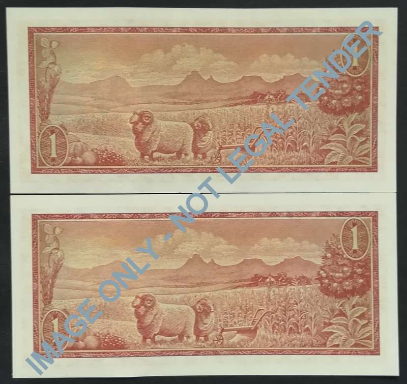 T W DE JONGH 1 RAND 3RD ISSUE 2 NOTES SEQUENCE *EF*