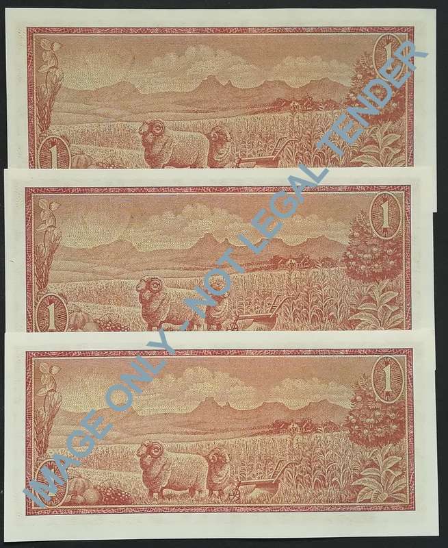 T W DE JONGH 1 RAND 2ND ISSUE 3 NOTES SEQUENCE *EF*