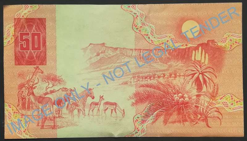 GERHARD DE KOCK 5O RAND NOTE