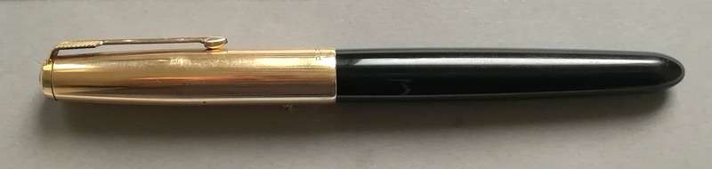 PARKER 51 FOUNTAIN PEN 1/10 12K ROLLED GOLD CAP *GOOD USED CONDITION*  SEE PHOTOS