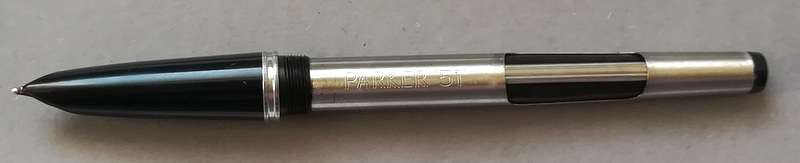 PARKER 51 FOUNTAIN PEN 1/10 12K ROLLED GOLD CAP *GOOD USED CONDITION*  SEE PHOTOS