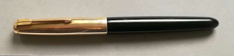 PARKER 51 FOUNTAIN PEN 1/10 12K ROLLED GOLD CAP *GOOD USED CONDITION*  SEE PHOTOS