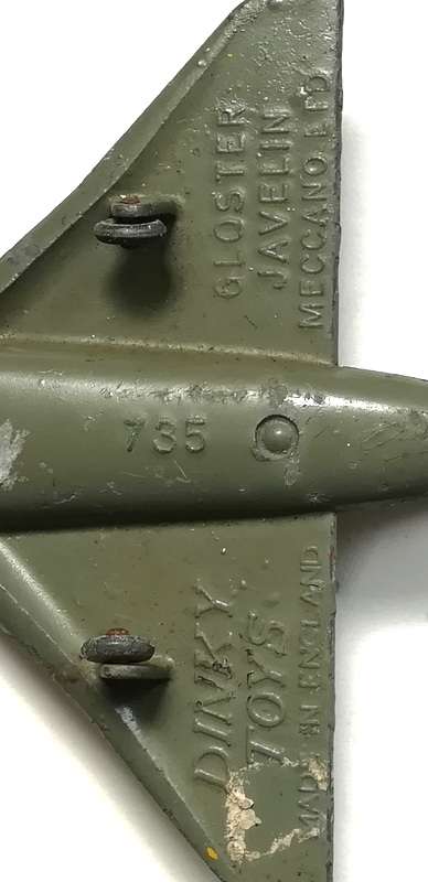 DINKY GLOSTER JAVELIN AIRCRAFT 735