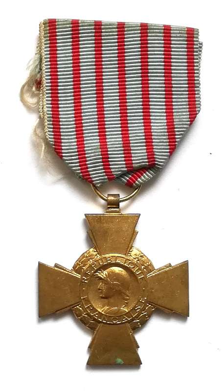 WW1 FRENCH COMBATANTS CROSS - FULL SIZE