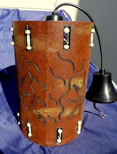 RUSTIC STYLE CEILING LIGHT WITH DECORATION