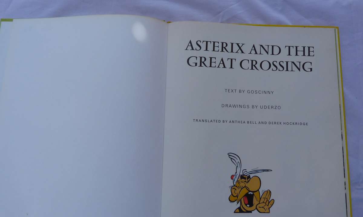 ASTERIX and the GREAT CROSSING. HARDCOVER BOOK. pls see all other Asterix,we listed