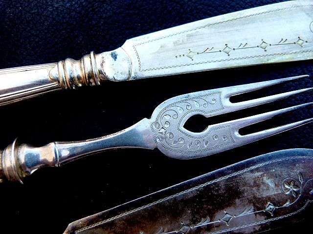 ANTIQUE FISH CUTLERY.800. G. BOKMANN. 335 GR