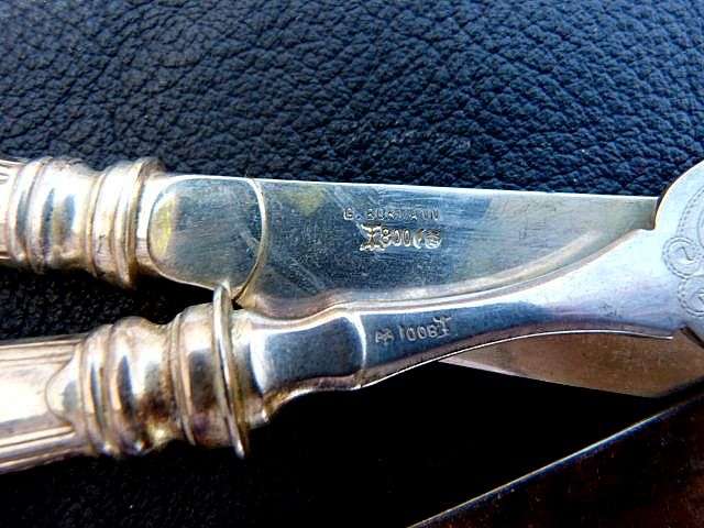 ANTIQUE FISH CUTLERY.800. G. BOKMANN. 335 GR
