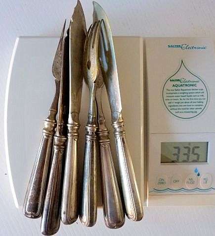 ANTIQUE FISH CUTLERY.800. G. BOKMANN. 335 GR