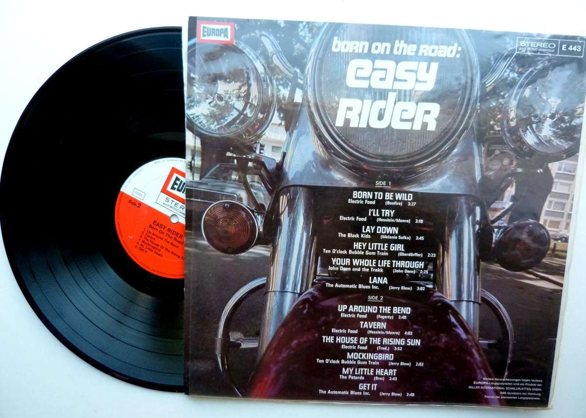 EASY RIDER. BORN ON THE ROAD. VINYL LP