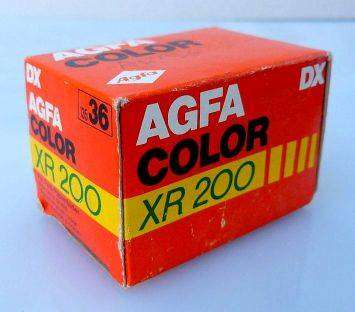 AGFA COLOR XR 200. NEGATIVE FILM 35mm. SEALED. OUTDATED. 1987