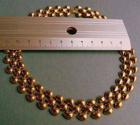 Vintage European 835 Silver, Goldplated Necklace/Choker from the 50th