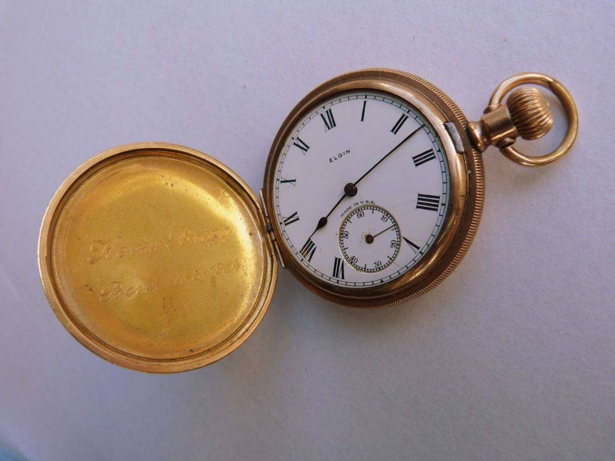 ANTIQUE ELGIN POCKETWATCH, MADE IN USA