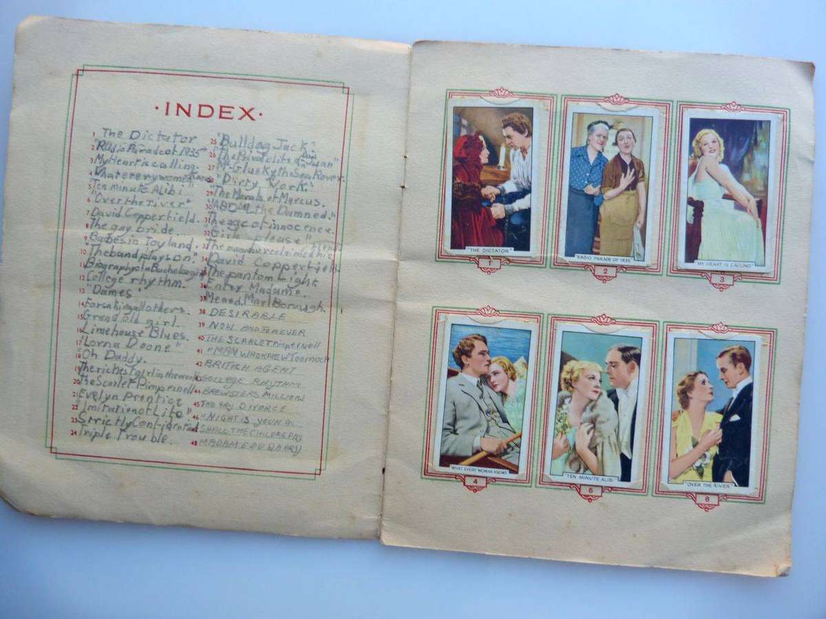 CIGARETTE ADVERTISING ALBUM. HOLLYWOOD MOVIE STARS