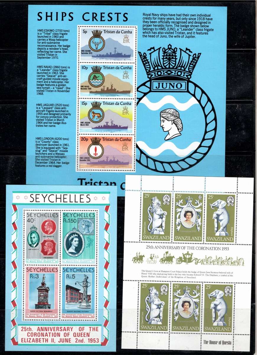 WORLD MINIATURE SHEETS (A) 8 Sheets